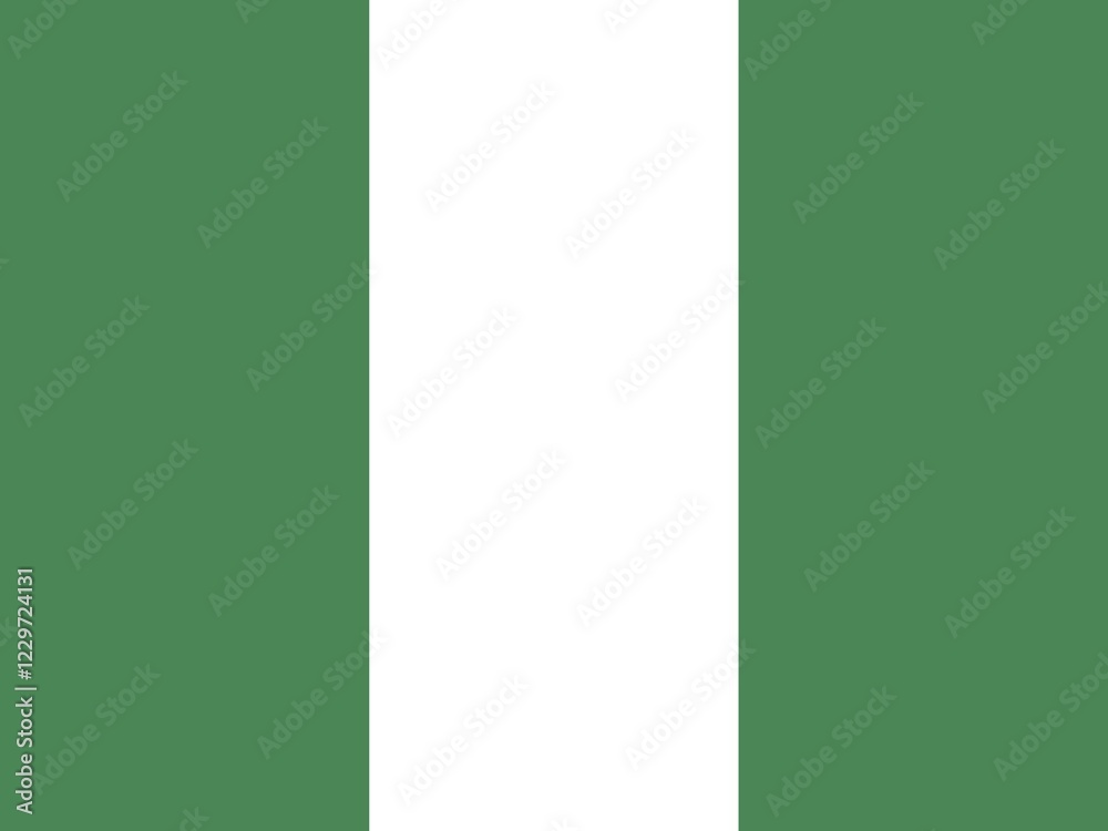 Obraz premium Official national flag of Nigeria