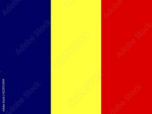 Photos Official national flag of Chad