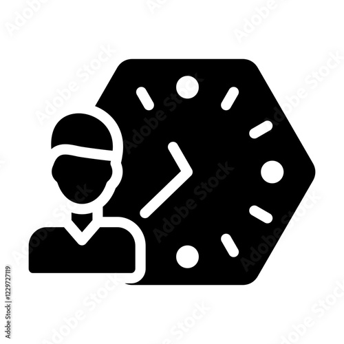 Vector Design Working Hours Icon Style