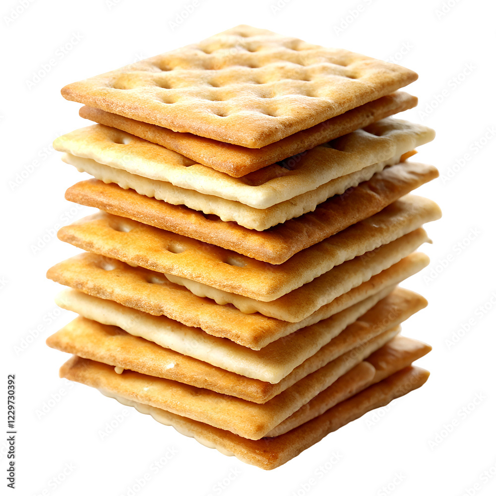 Stacked pile of crispy saltine crackers isolated photography square wheat HD photo PNG file download Stacked pile of crispy saltine crackers isolated photography square wheat HD photo PNG file download