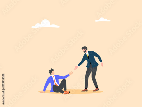 Helping others through failure or crisis to get back on their feet