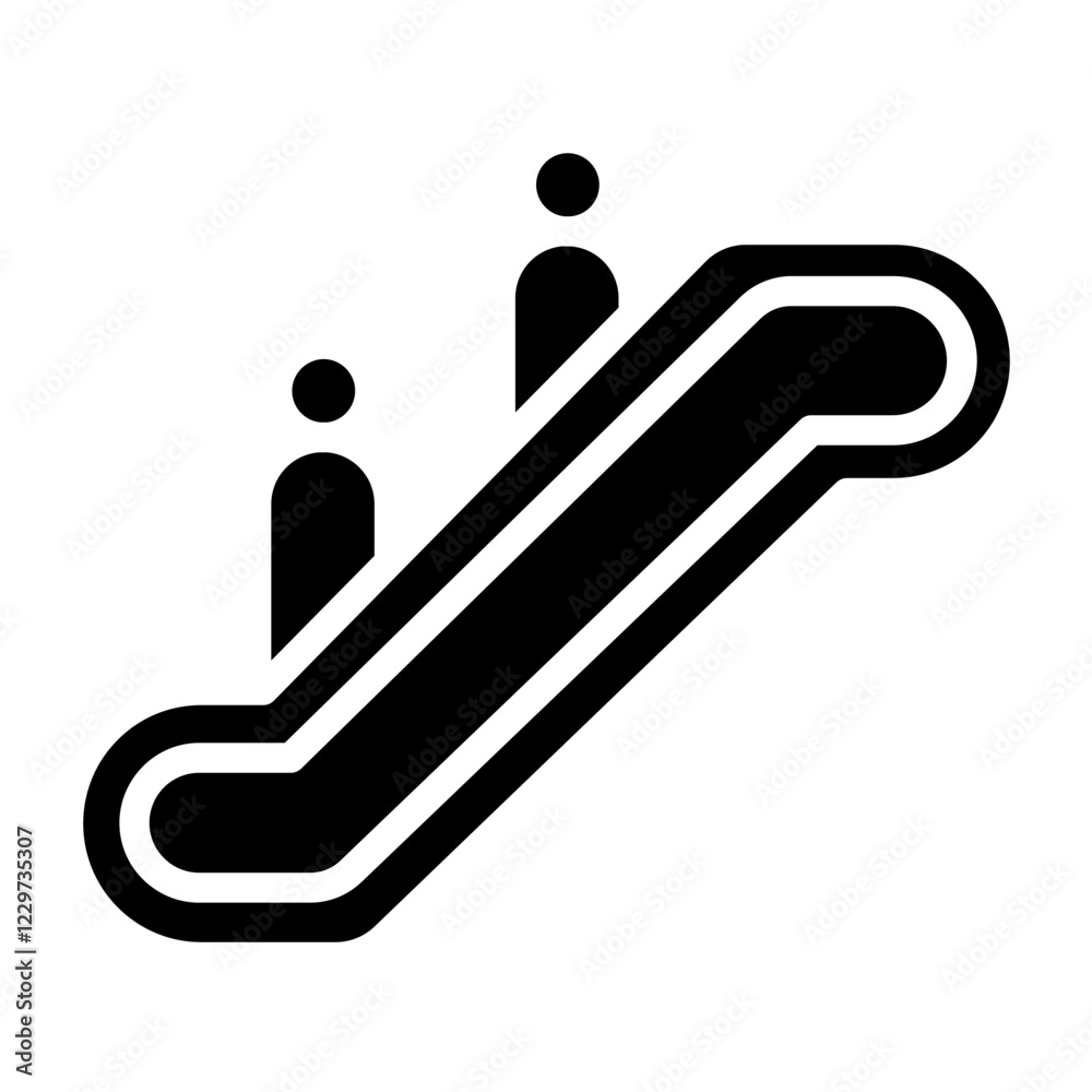 Vector Design Escalator Icon Style Vector Design Escalator Icon Style