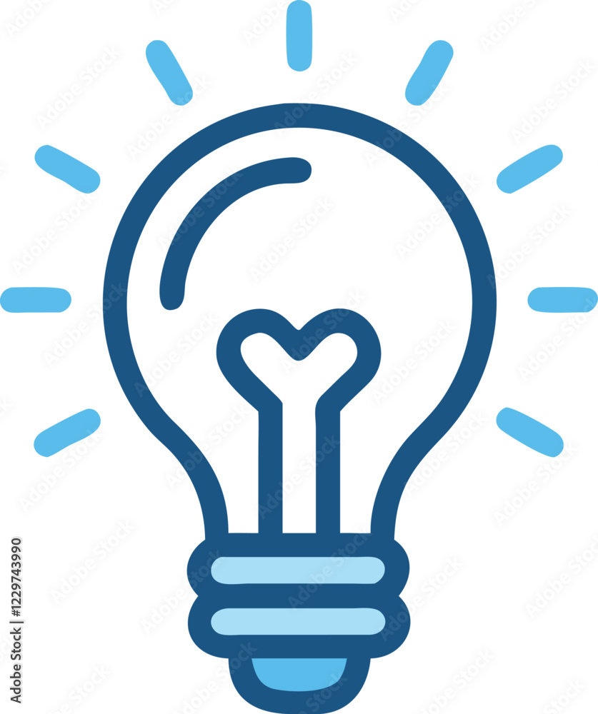 Light Bulb Idea Vector: Innovation and Creativity Icon Light Bulb Idea Vector: Innovation and Creativity Icon