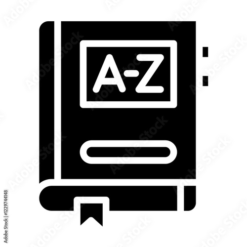 Vector Design Dictionary Icon Style