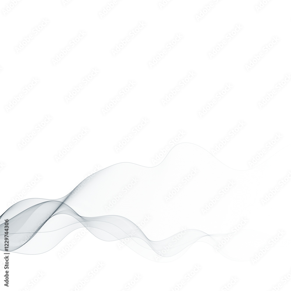 Blue abstract wave. Vector curves. Eps 10 Blue abstract wave. Vector curves. Eps 10