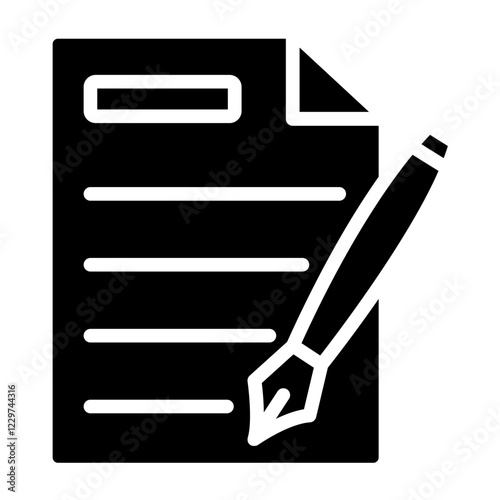 Vector Design Essay Icon Style