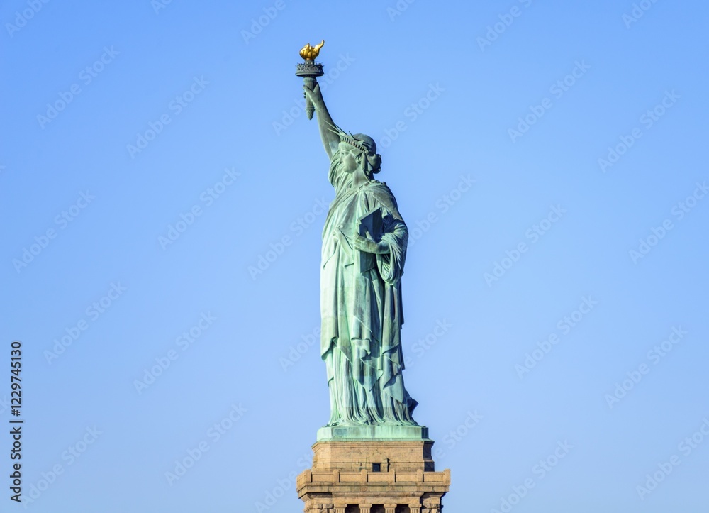 Obraz premium Statue of Liberty, Statue of Liberty National Monument, Liberty Island, New York City, New York, USA, North America
