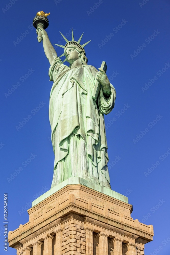 Fototapeta premium Statue of Liberty, Statue of Liberty National Monument, Liberty Island, New York City, New York, USA, North America