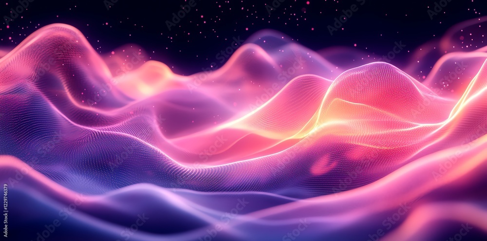 Abstract Pink Purple Wave Background Digital Art Abstract Pink Purple Wave Background Digital Art