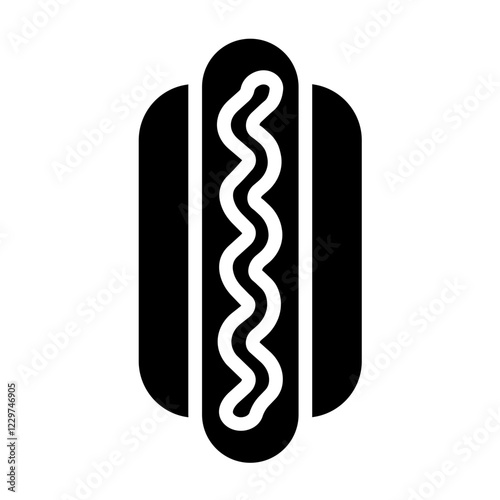 Vector Design Hot Dog Icon Style