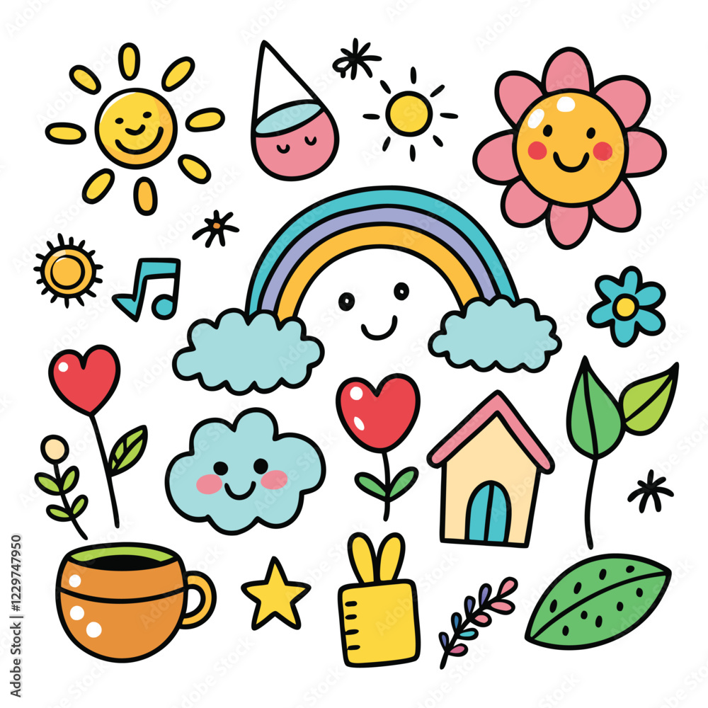 Fototapeta premium children playing in the garden