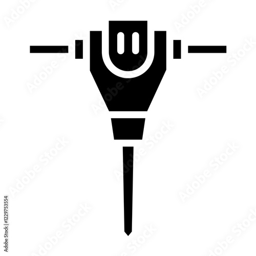 Vector Design Jackhammer Icon Style