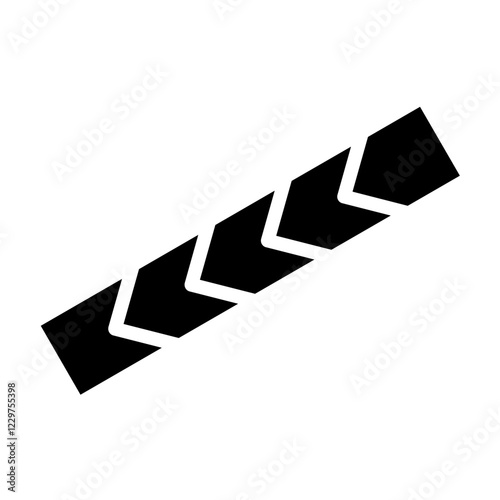 Vector Design Barricade Tape Icon Style