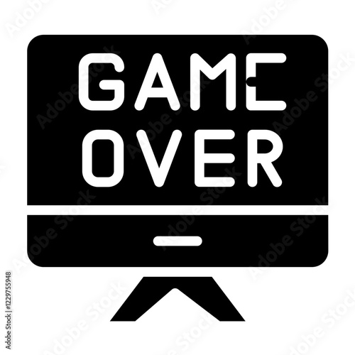 Vector Design Game Over Icon Style