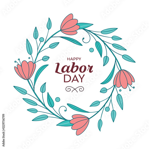 International may day vector design clip art illustration