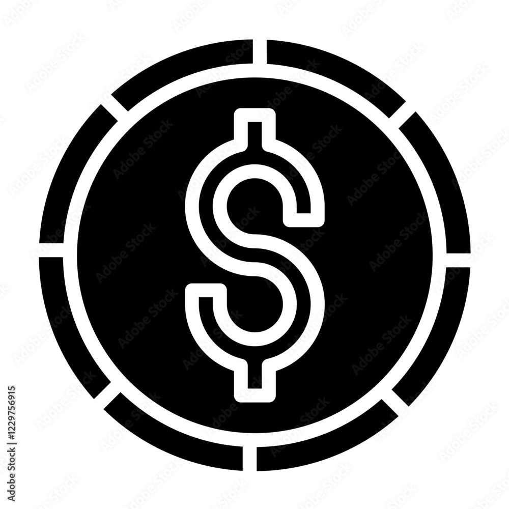 Vector Design Dollar Sign Icon Style Vector Design Dollar Sign Icon Style