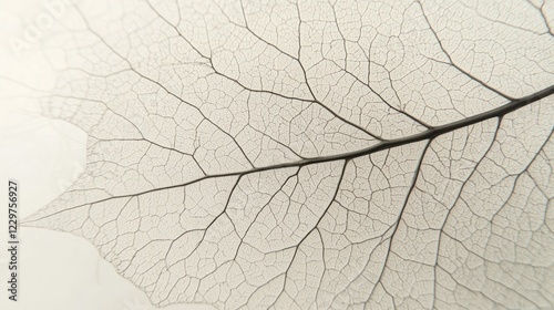 Delicate Leaf Veins: A Close-up Look at Nature's Intricate Design