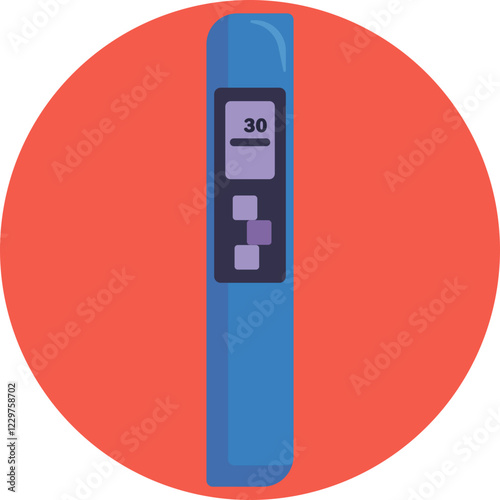 Blood Sugar Monitor: A glucometer is a device used to measure blood glucose levels, commonly used by people with diabetes to manage their condition.