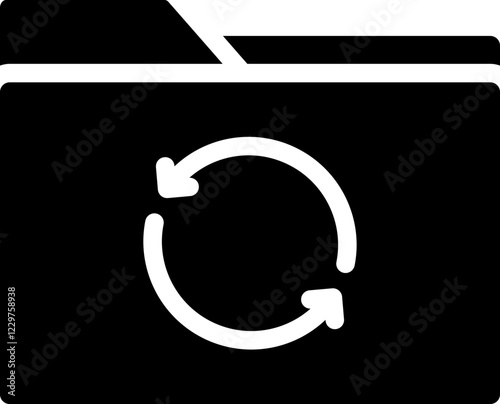 Reuse Folder Glyph Icon