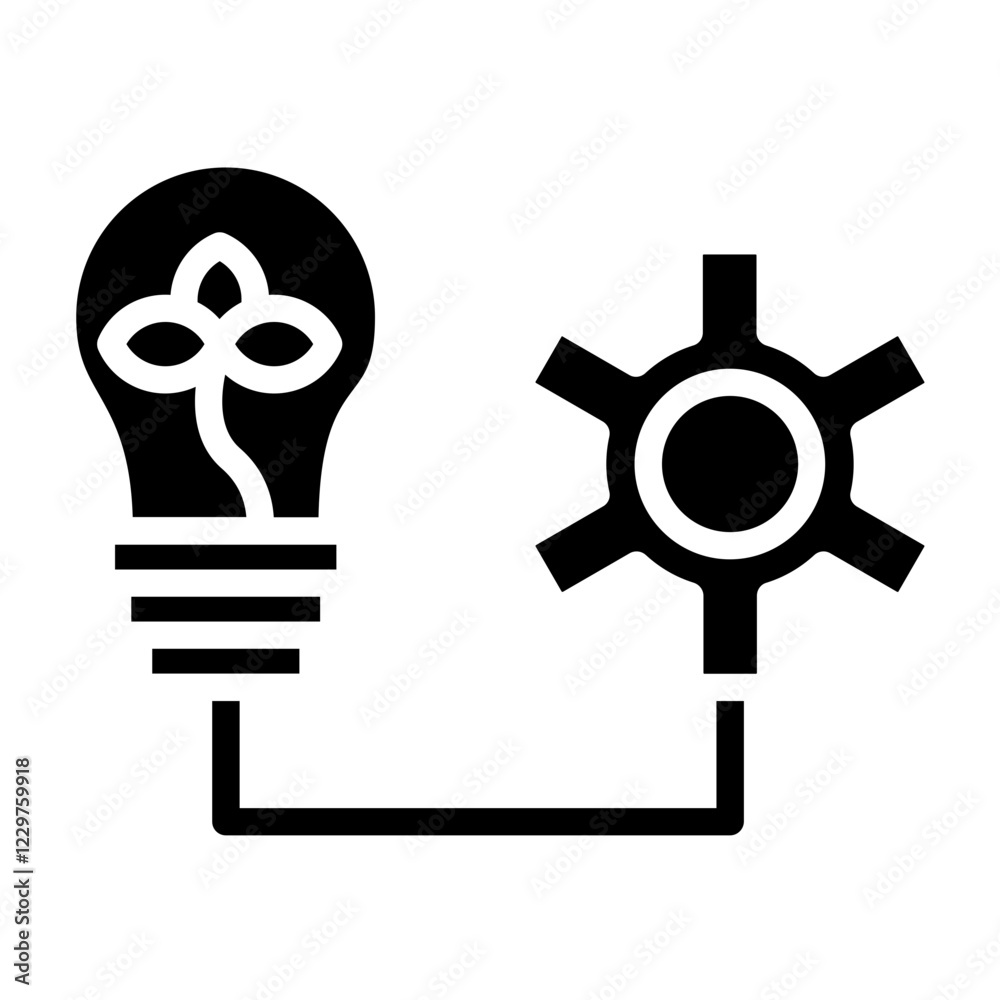 Obraz premium Vector Design Sustainable Energy Icon Style