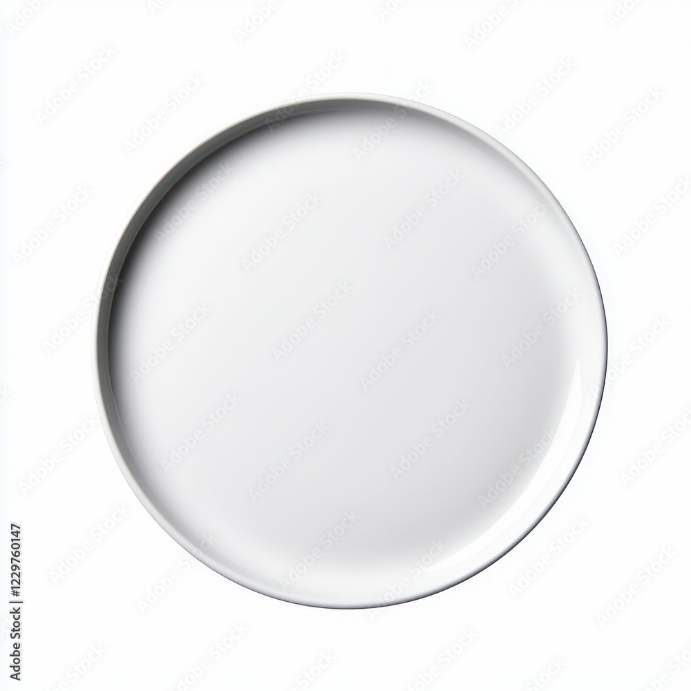 Minimalistic White Ceramic Plate for Elegant Dining Minimalistic White Ceramic Plate for Elegant Dining