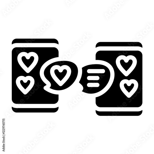 Vector Design Online Dating Icon Style