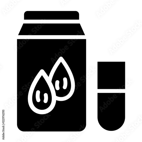 Vector Design Almond Milk Icon Style