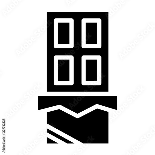 Vector Design Dark Chocolate Icon Style