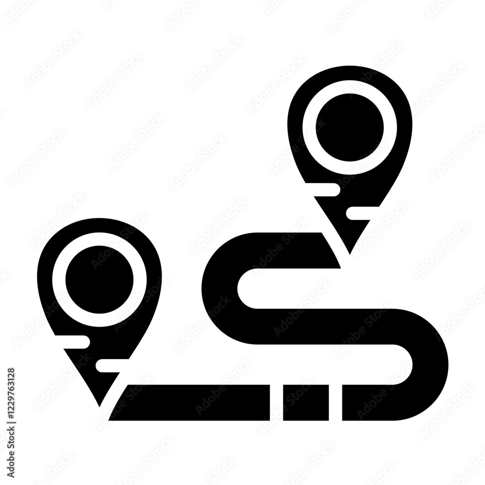 Vector Design Route Icon Style Vector Design Route Icon Style
