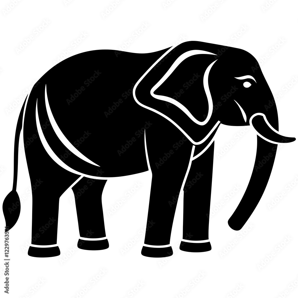 Fototapeta premium elephant illustration