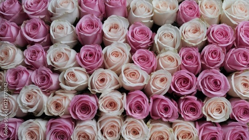 Background of multicolored roses