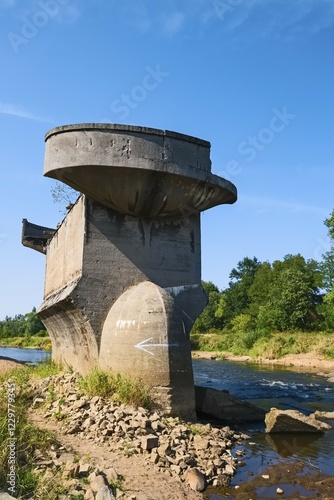 Former northern bridge in Guben, Brandenburg, Germany, Europe