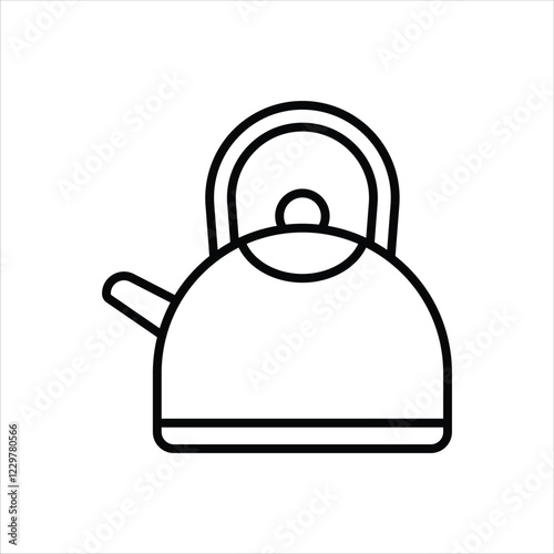 Kettle Line Icons Design Elements Illustration