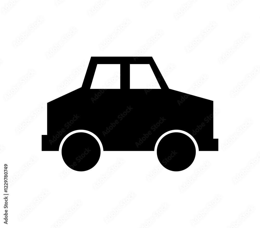Car icon in vector on white background Car icon in vector on white background