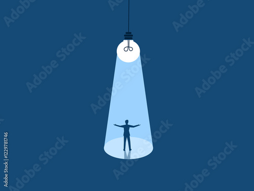 Recruitment, Businessman Businessman with Spotlight