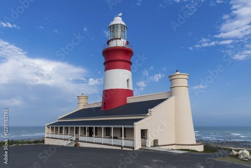 Lighthouse, Cape Agulhas, Province Western Cape, South Africa, Africa photo