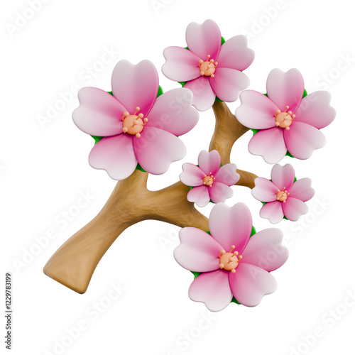Sakura 3d Illustration