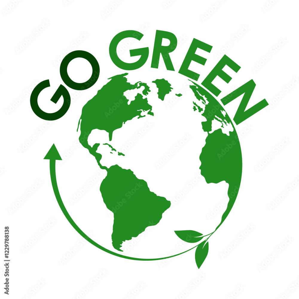 GOO GREEN Logo Symbol Earth Day Isolated Background. GOO GREEN Logo Symbol Earth Day Isolated Background.