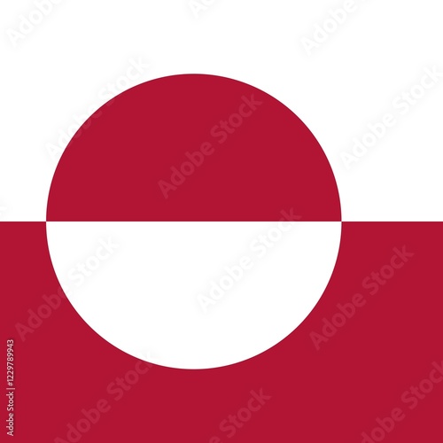 Official national flag of Greenland Free Download Official national flag of Greenland - GFXLoad