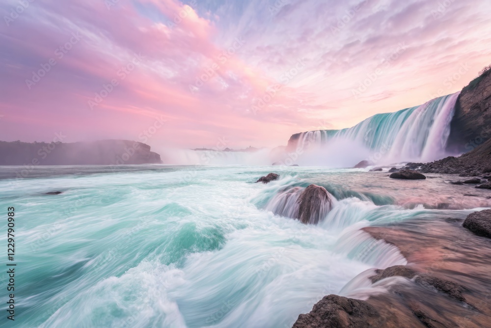 Obraz premium Ethereal Pastel Rhythm: Abstract Slow Shutter Photography