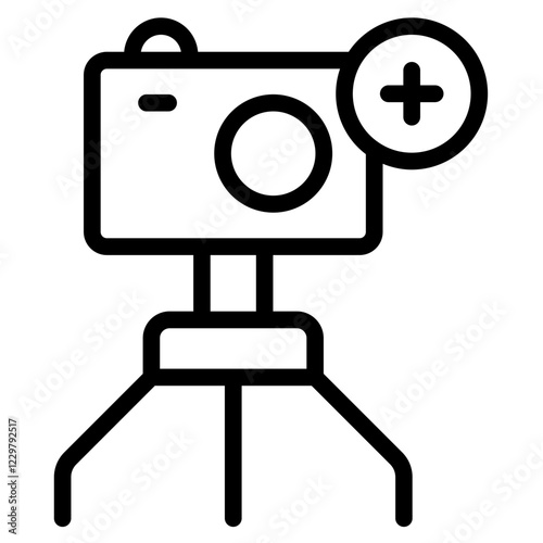 camera health icon in vector illustration