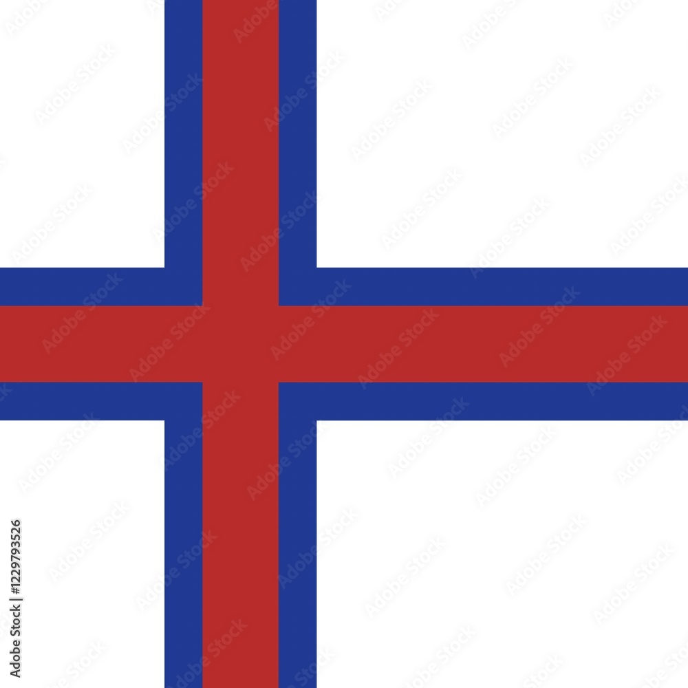Official national flag of the Faroe Islands Official national flag of the Faroe Islands