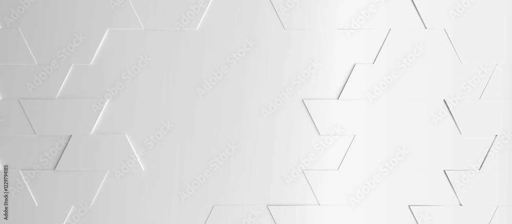Abstract modern white trapezoid background, 3d rendering Abstract modern white trapezoid background, 3d rendering