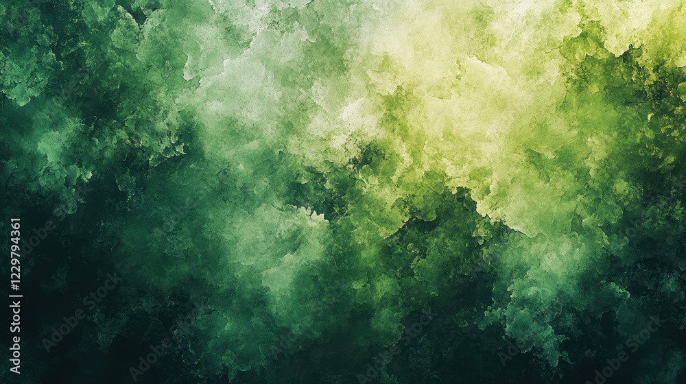 Obraz premium Green watercolor texture, background, design