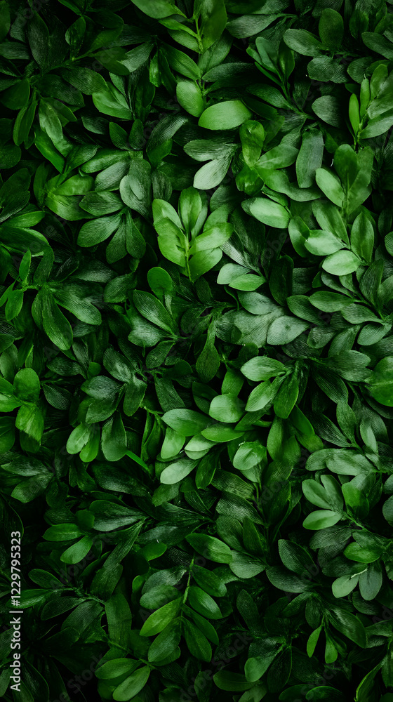 Lush green leaves, close-up, nature backdrop Lush green leaves, close-up, nature backdrop