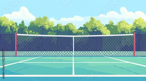 Wallpaper Mural Modern Network Design Flat Vector Illustration for Technology Centered Concepts Torontodigital.ca
