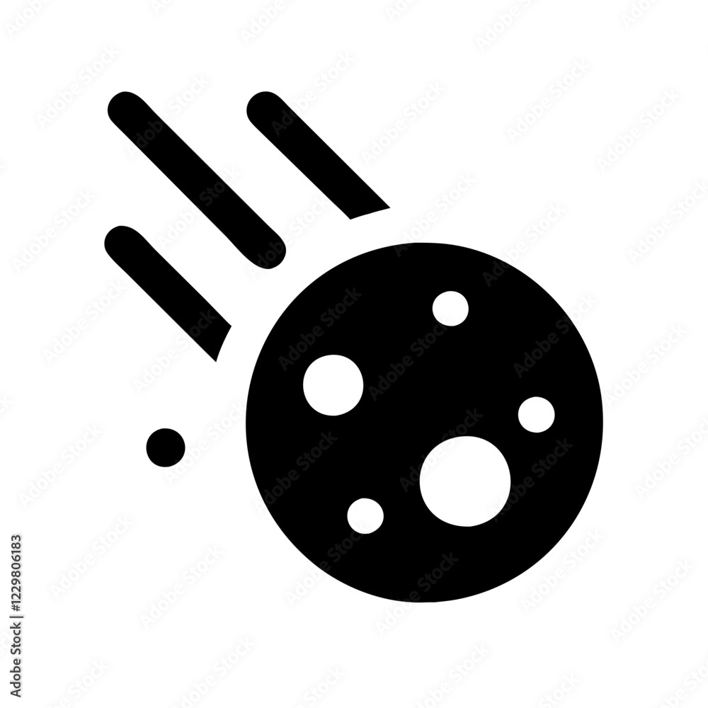 asteroid icon design