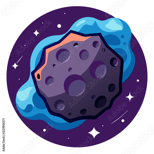 asteroid icon design photo