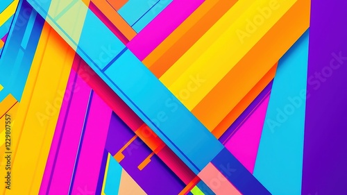 Wallpaper Mural Abstract Geometric Lines - Straight Lines Pattern Torontodigital.ca