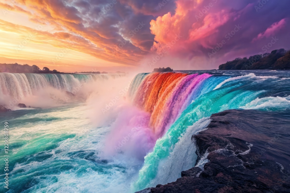 Fototapeta premium Euphoria: Vibrant Colors & Abstract Joy - Stock Photo